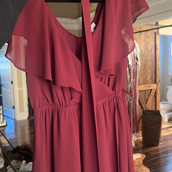 Baltic Born Burgundy Wedding Dress - Picture 14 of 14